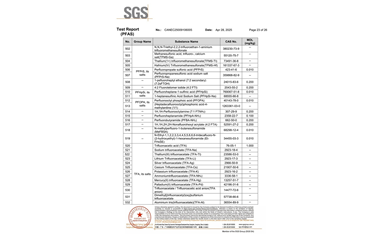 環保測試報告 PFAS CANEC25009106005